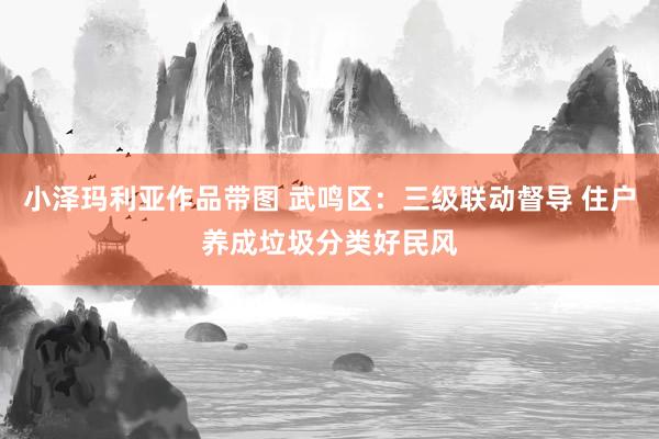 小泽玛利亚作品带图 武鸣区：三级联动督导 住户养成垃圾分类好民风